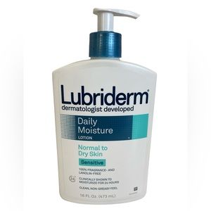 Lubriderm Daily Moisture Lotion Normal to Dry Skin Sensitive Original Formula
